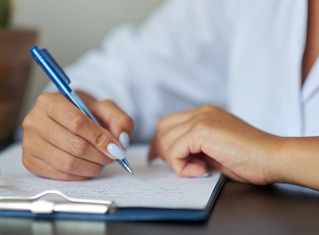 Filling out form on clipboard